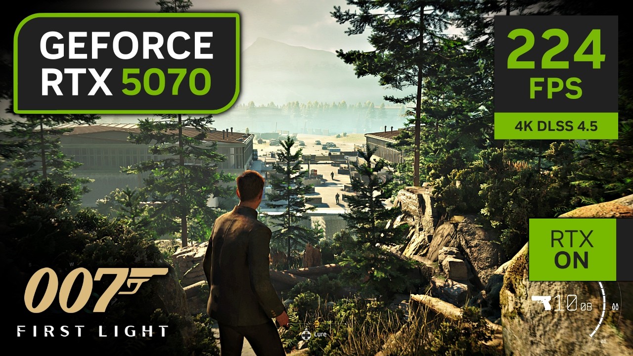 RTX 5070 on 007 First Light | 1080p, 1440p, 4K with DLSS 4.5!