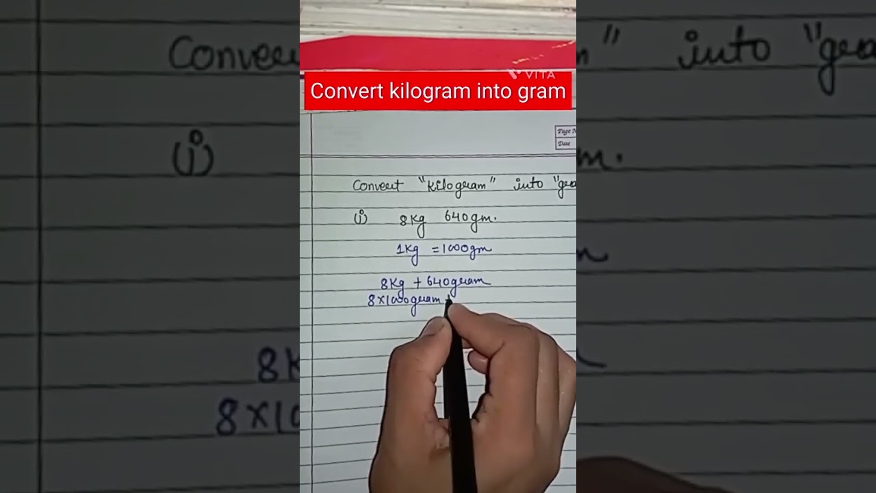 learn how to convert kilogram into gram||Class-3,4,5||learn fast💯📝📖