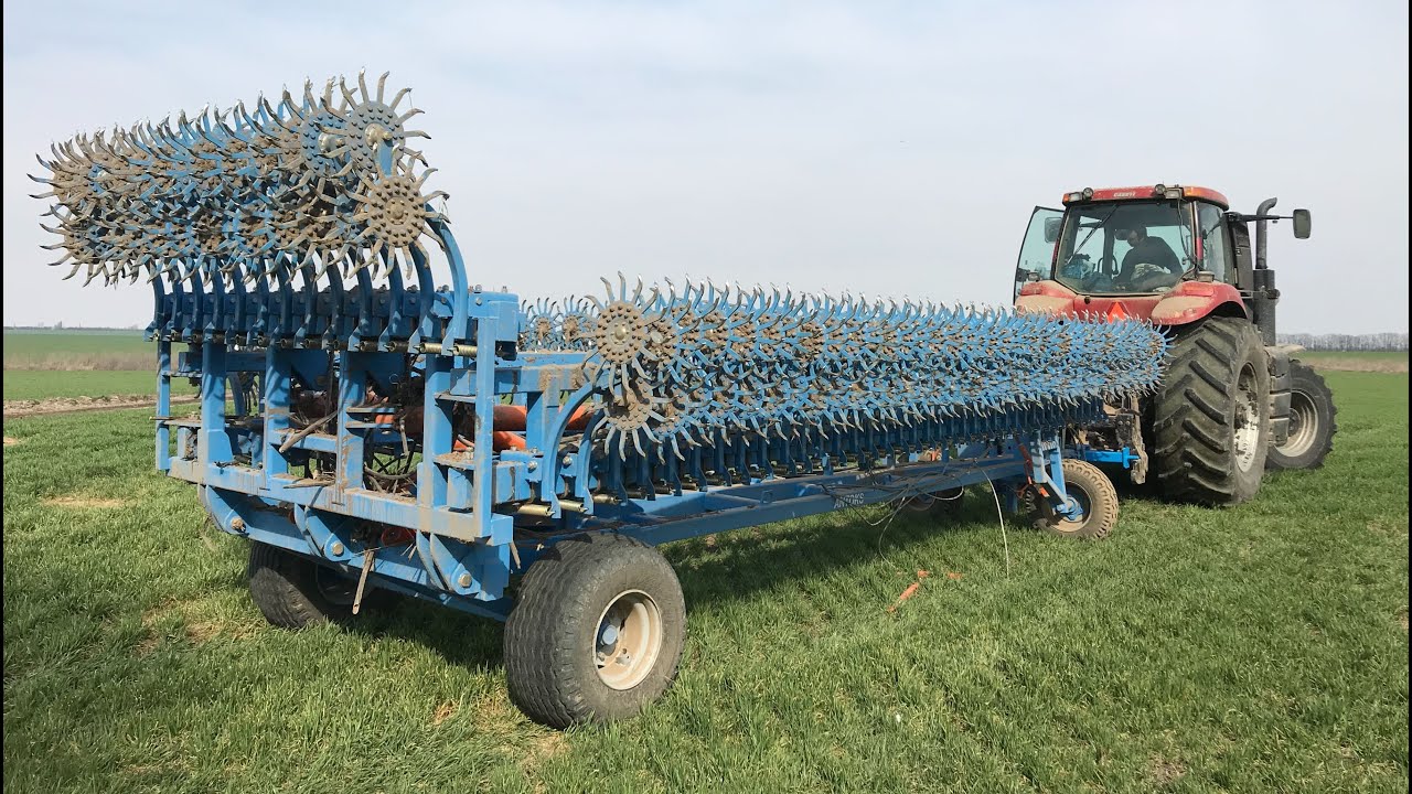 Борона ротационная ANTOKS-18 / АНТОКС-18 АгроМашКалина and Case IH 290 Magnum