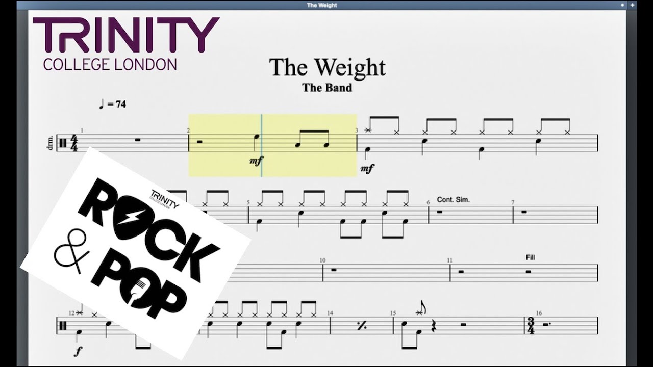 The Weight Trinity Grade 1 Drums