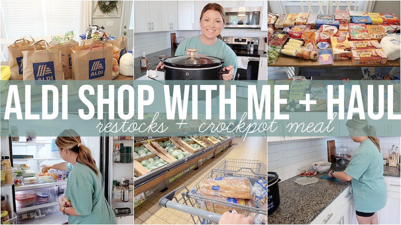 ALDI SHOP WITH ME + БОЛЬШОЙ ЗАБОР ПРОДУКТОВ | ПОПОЛНЕНИЕ ХОЛОДИЛЬНИКА И КЛАДОВОЙ + ПРОСТОЕ БЛЮДО ...