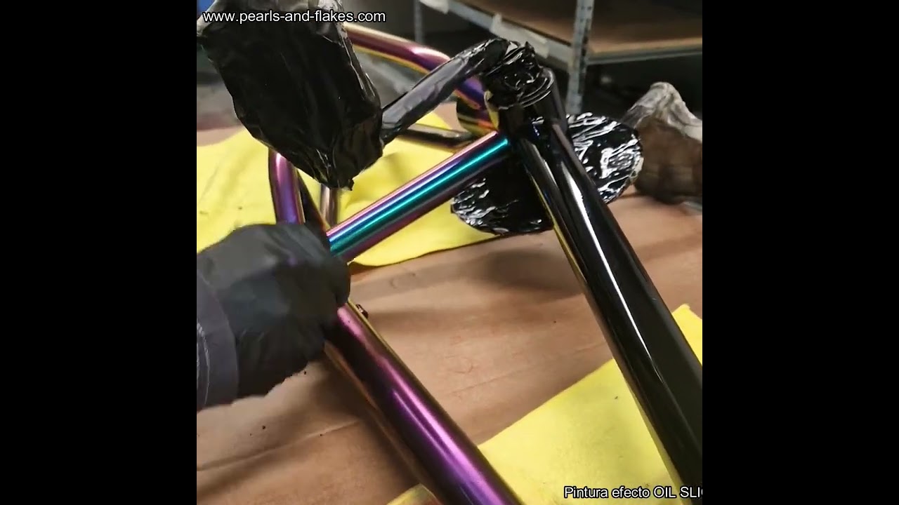 PINTURA BICICLETA BMX  efecto OILSHIFT  OS23