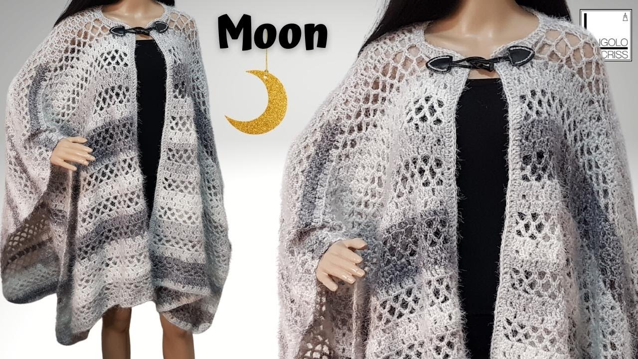 TUTORIAL poncho all'uncinetto 