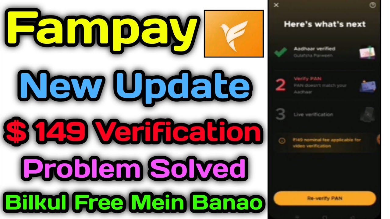 Fampay Pay Video Call Kyc 149 Rupees Problem Solve || Fampay Video Call Verification Problem Solve