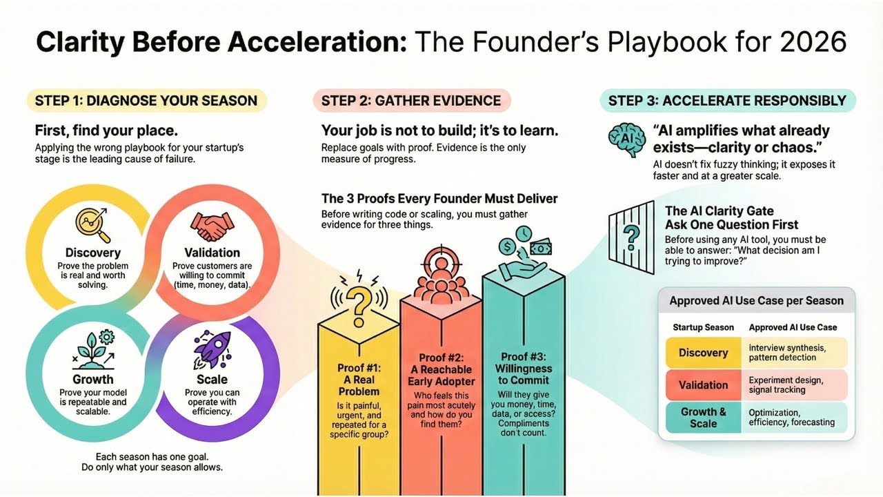 Startup Founder Best Practices, The 2026 Founder Clarity Operating System