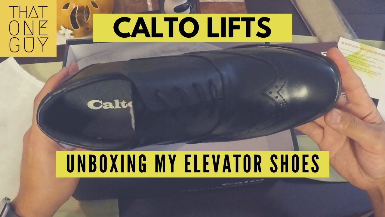 Going up! Unboxing and a quick review of Calto lift shoes