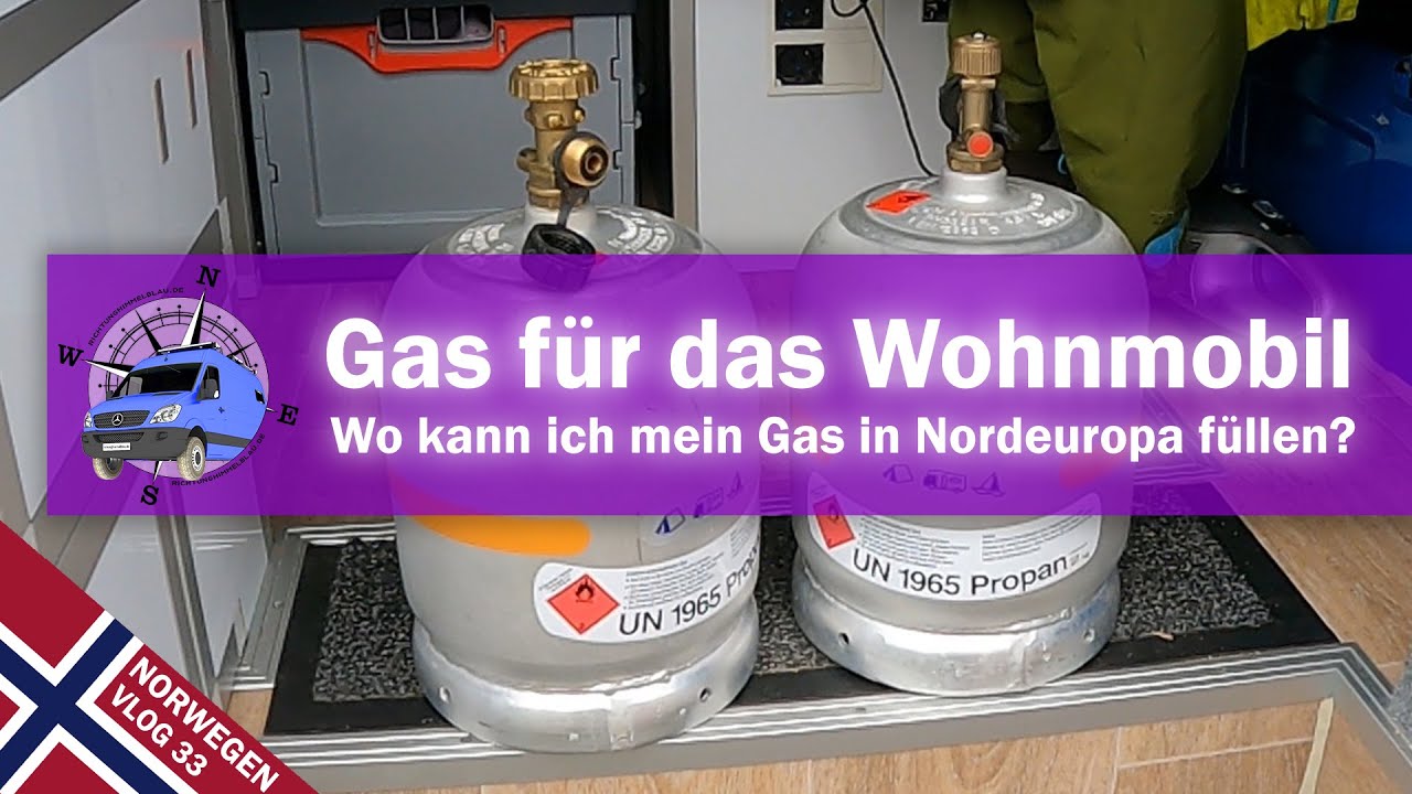 🇳🇴  Vlog 33 · Auffüllstation und Gastankstellen in Nordeuropa ·  Wo bekomme ich Gas her?