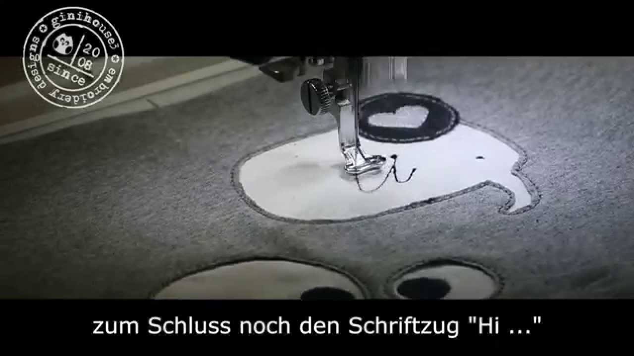 Anleitung STICKDATEI Herr MomPi mit Statement-Sprechblase