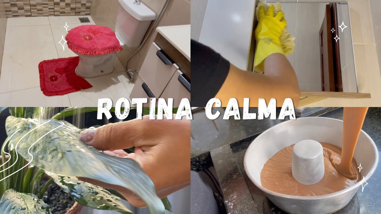 Uma manhã silenciosa em casa | limpeza, bolo e som ambiente