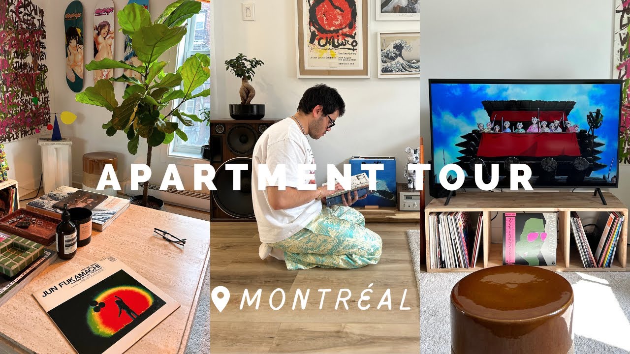 Montreal Apartment Tour | Hi-Fi Vinyl Set Up, Mid-Century Modern, Renovated