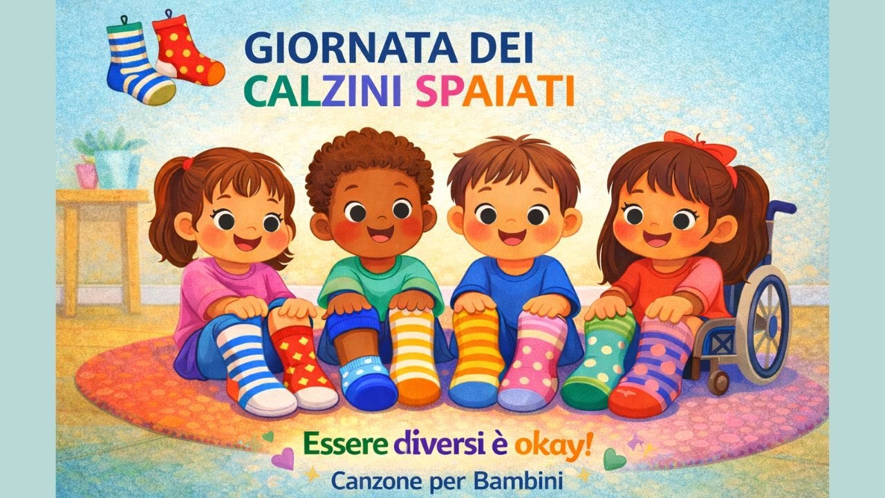Giornata dei Calzini Spaiati 🧦 | Essere diversi è okay! | Canzone per Bambini
