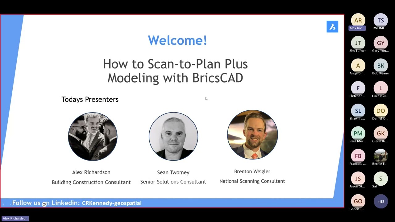 BricsCAD Tutorial Webinar - How to Scan-to-Plan Plus CAD Modeling with BricsCAD