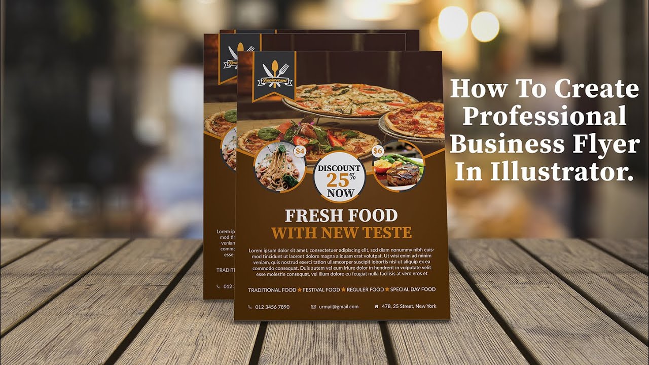 How To Create Professional Business Flyer In Illustrator.