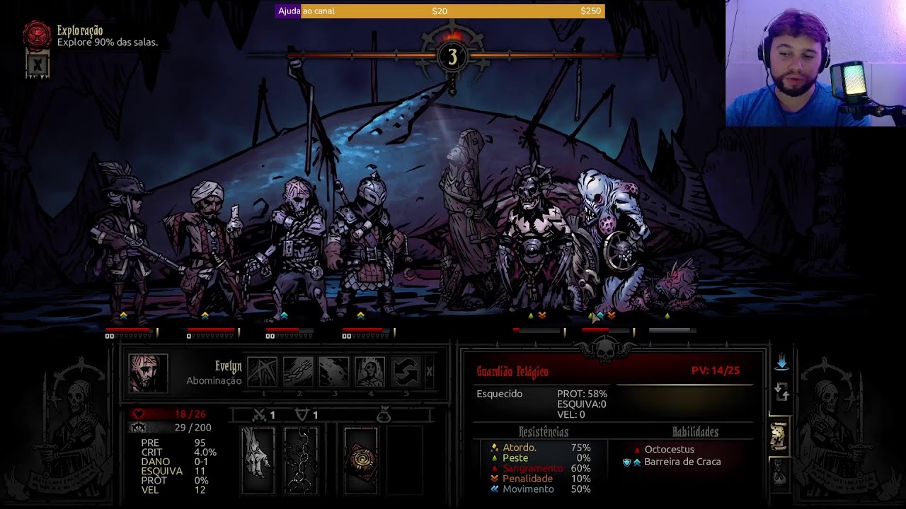 🟢Qualquer escolha aqui é um problema... - Darkest Dungeon, ep.03 #rpg   #live