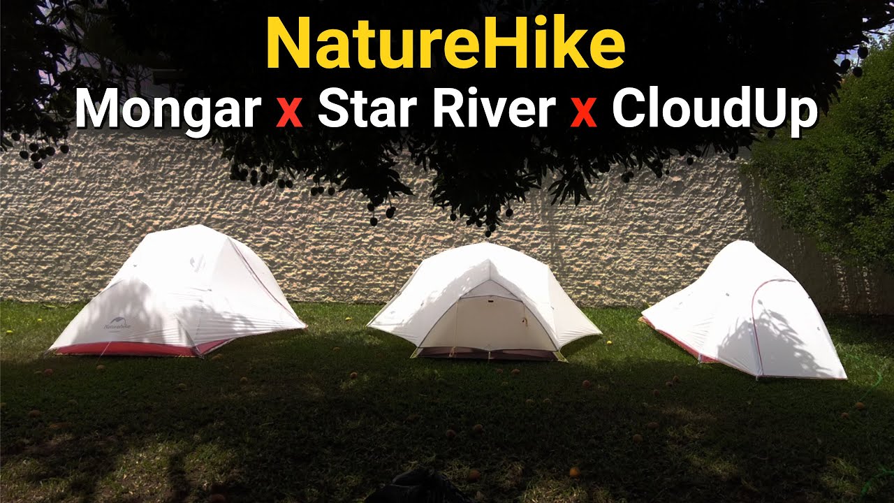COMPARATIVO DE BARRACAS Mongar X Star River X CloudUp (da NatureHike)