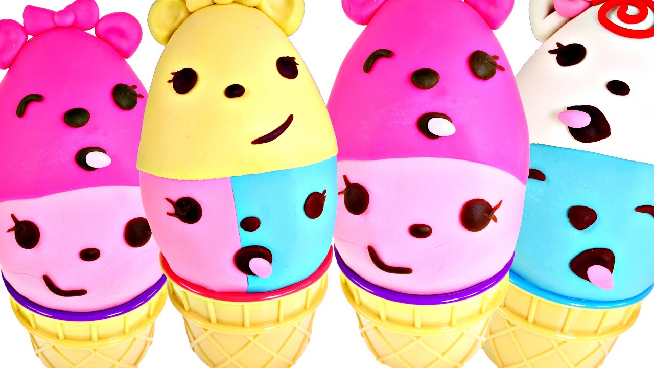 NUM NOMS PLAY DOH SURPRISE EGGS! Opening Playdough Num Nom Toy Eggs