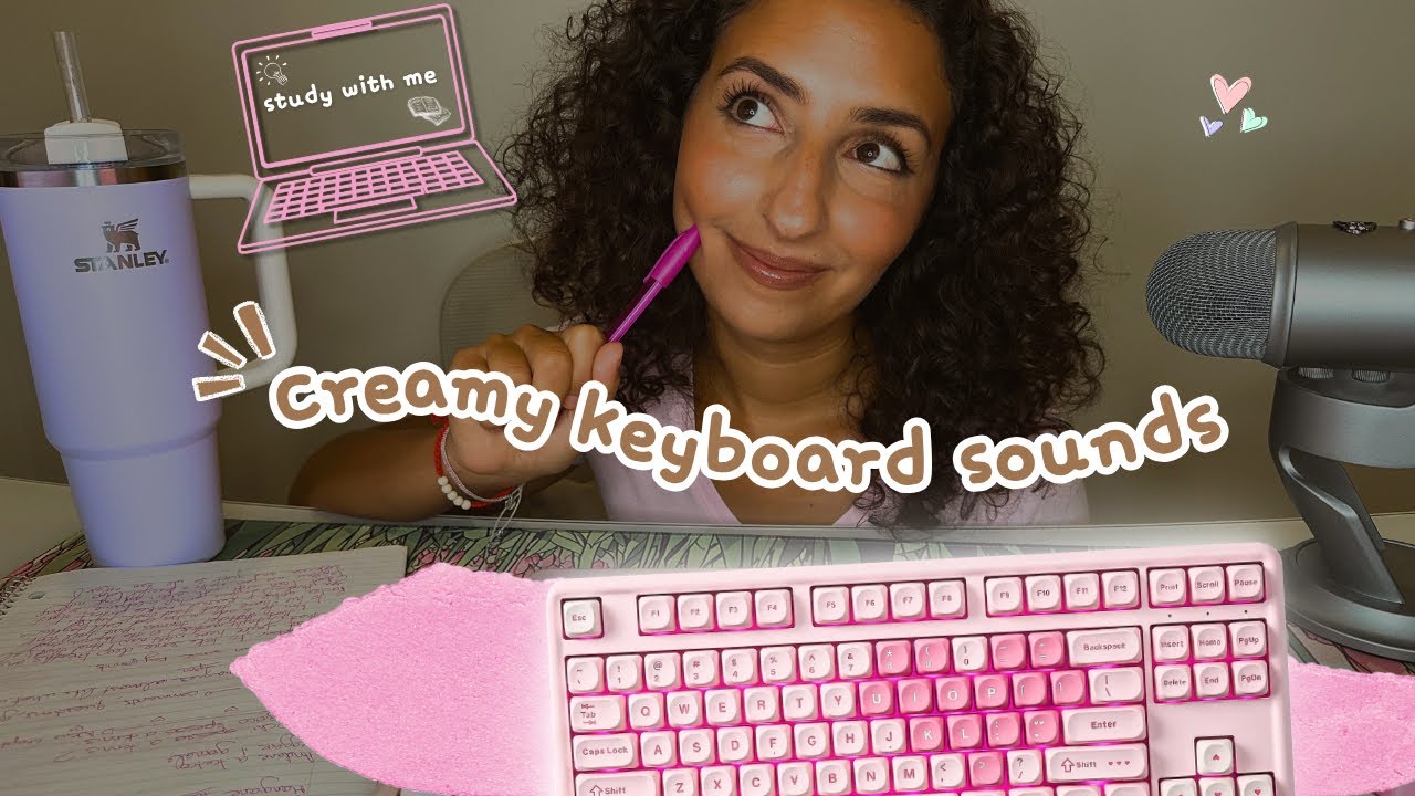 ASMR Creamy Mechanical Keyboard for Focus & Relaxation | Study With Me 🧠⌨️✨