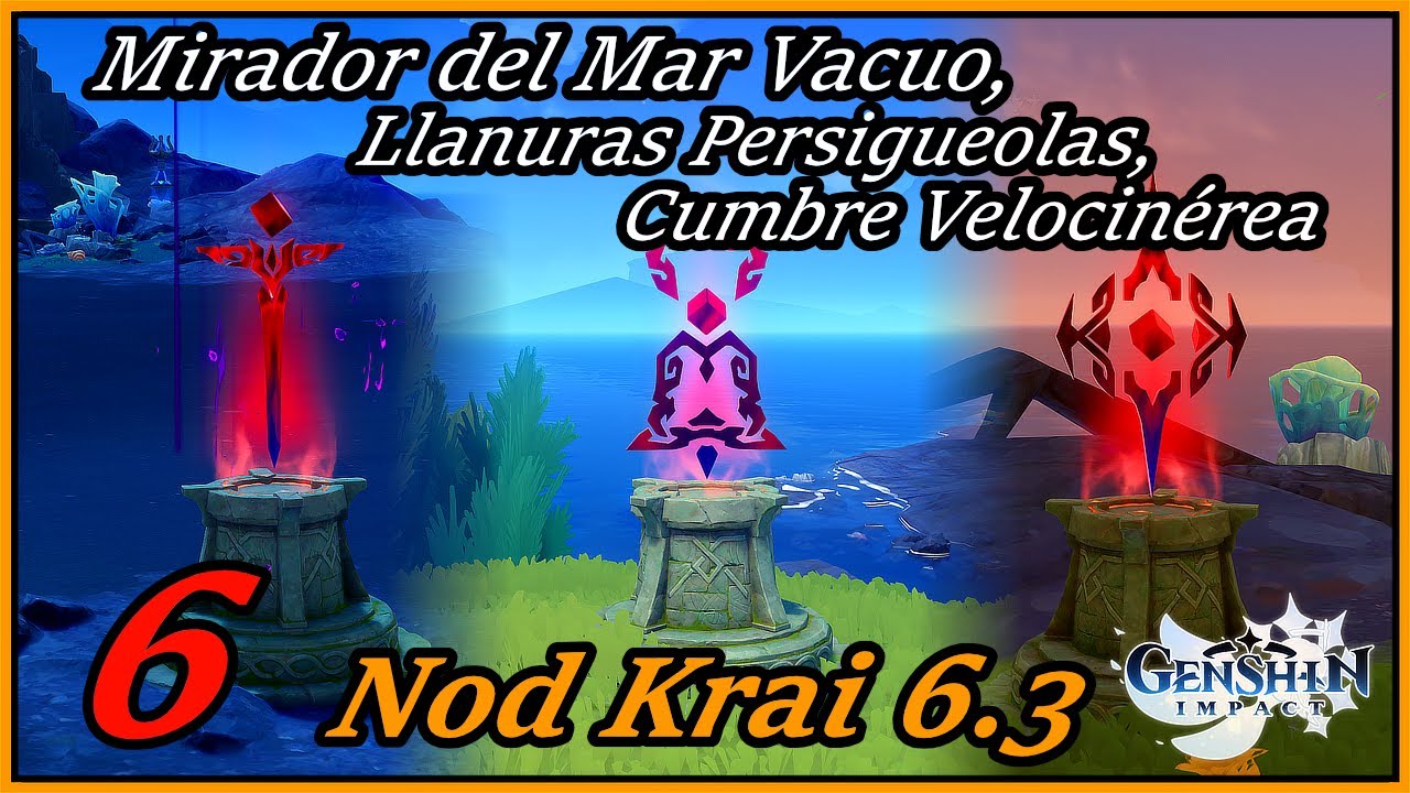 Desafíos a Contrarreloj Mirador del Mar Vacuo Llanuras Persigueolas en Nod Krai Genshin Impact 6.3