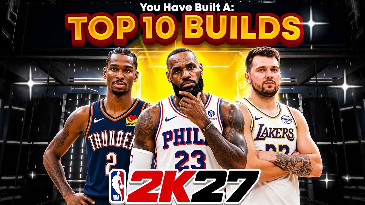 Топ-10 лучших билдов в NBA 2K27 от ВСЕХ ютуберов (ColeTheMan, Double H и другие)
