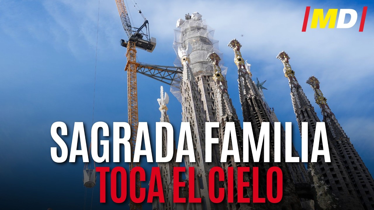 ⛪ La SAGRADA FAMILIA se convierte en la iglesia MÁS ALTA DEL MUNDO con 172,5 metros