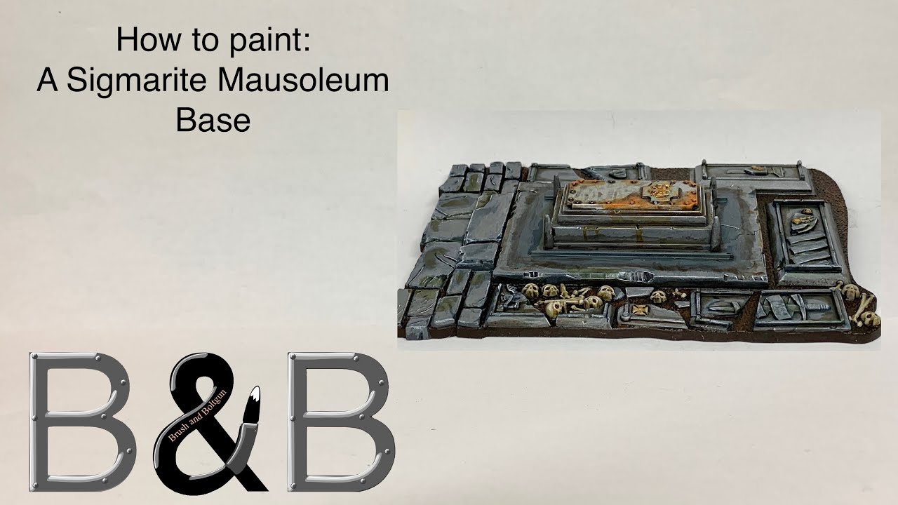 How to paint a Sigmarite Mausoleum base