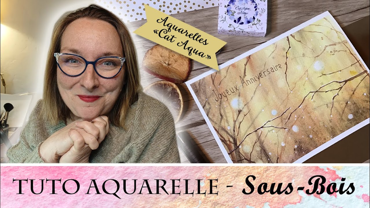 Tutoriel Aquarelle débutant -Peindre un Sous-bois avec Virginie Lucas Vinnylu Création