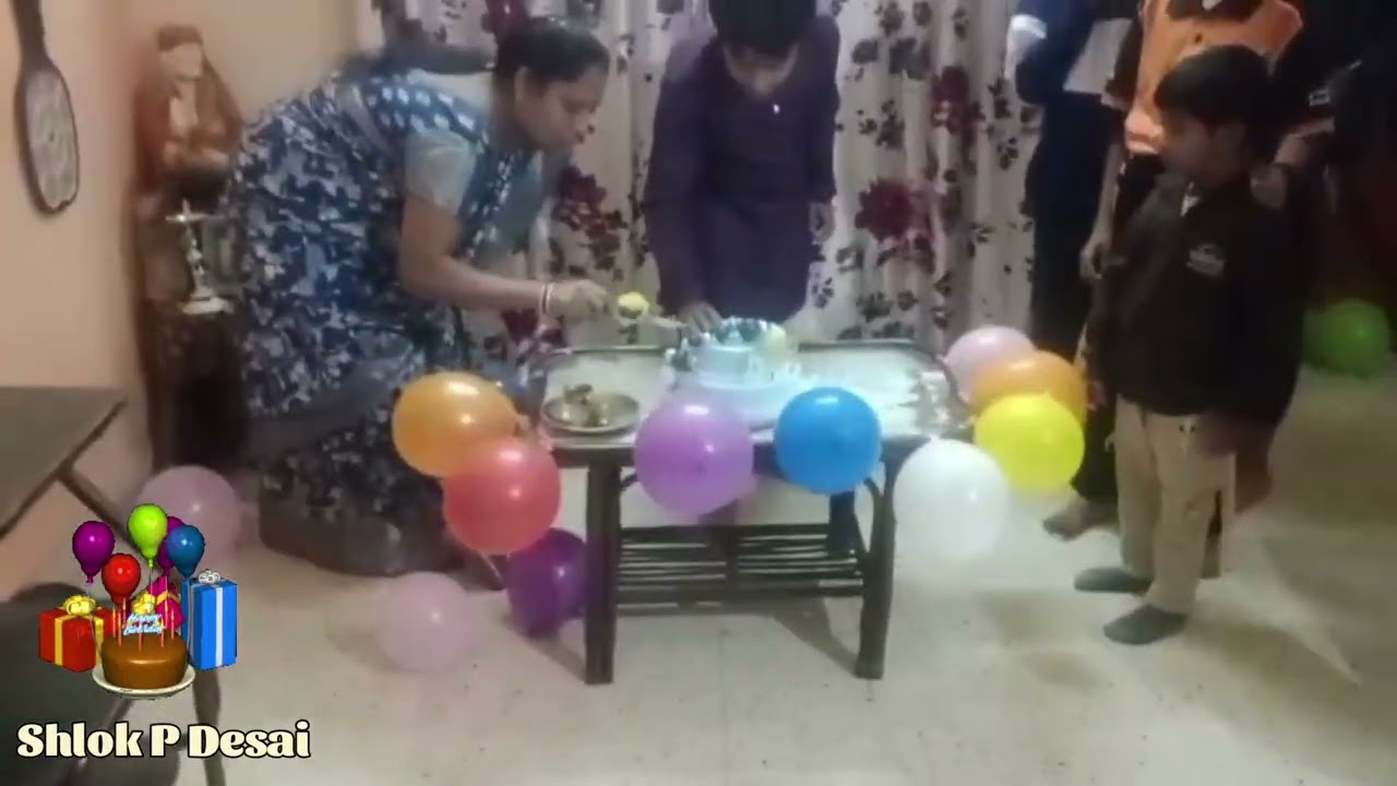 11th Year Shlok P Desai Birthday celebration 💐🎉 birthday 🎂🎂