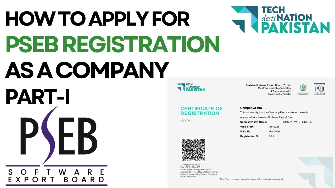 PSEB Company Registration (Part-I) | How to register company in PSEB | Software House Registration