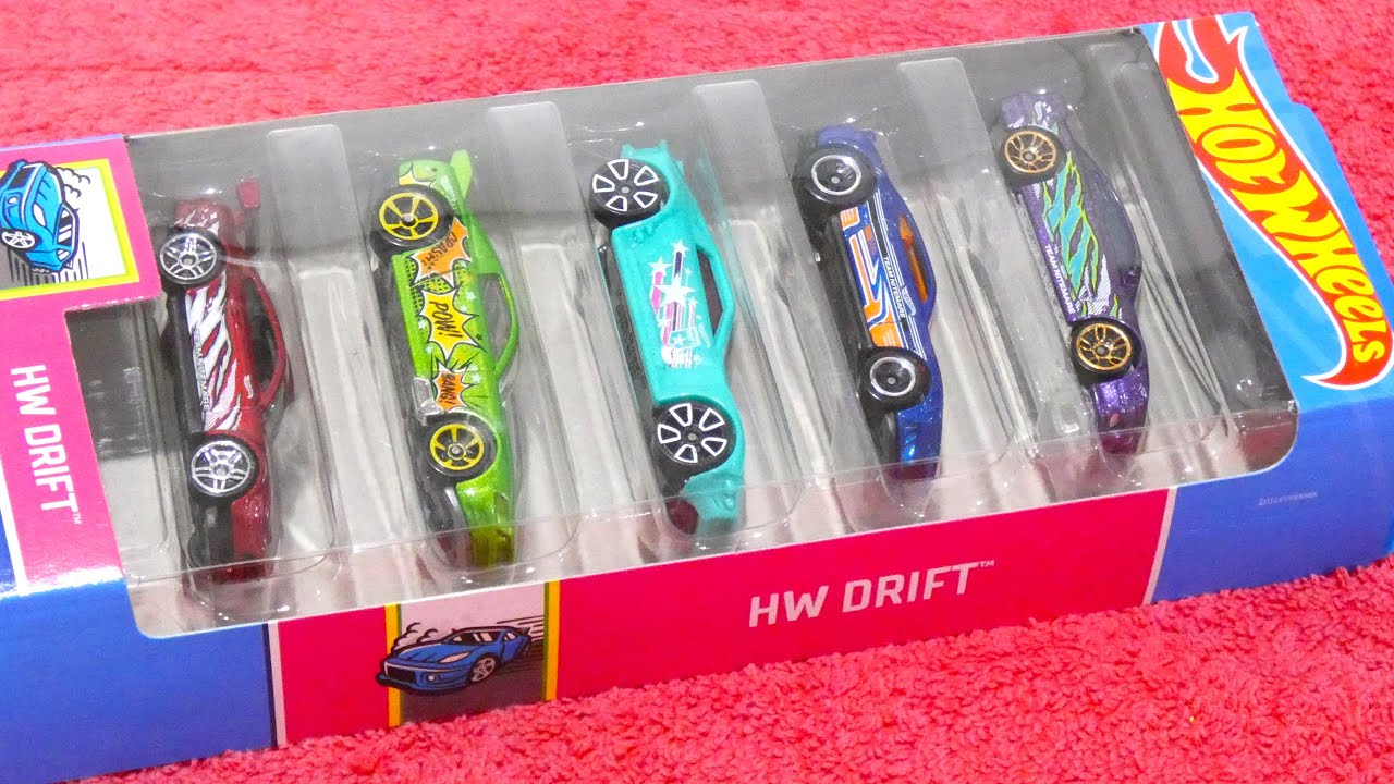Набор из 5 машинок Hot Wheels DRIFT 2024 года
