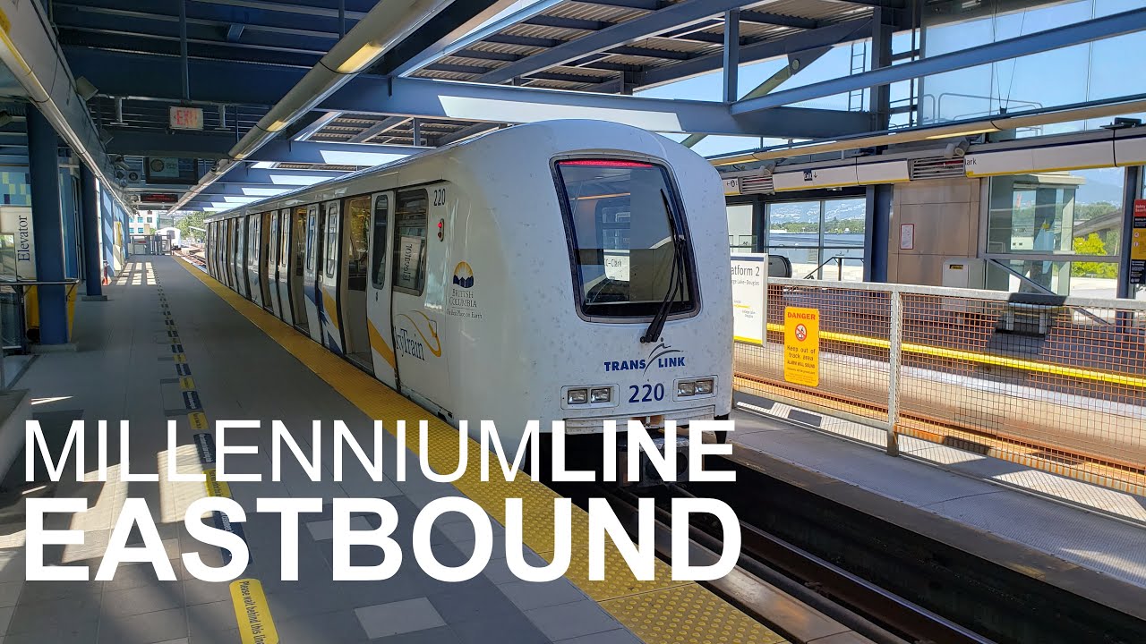 Complete Real Time SkyTrain Ride - Millennium Line from VCC-Clark to Lafarge Lake-Douglas