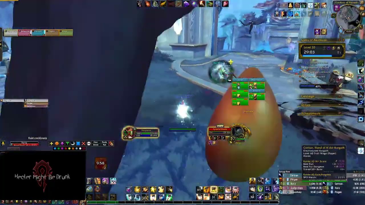 World of Warcraft - Spires of Acension M+20 - 9.2.5 - Holy Priest POV - Tyrannical