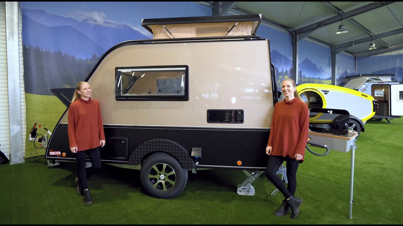 Kleinste Wohnwagen der Welt: Kip Shelter Offroad 2021. Unter 750kg.. Minimalismus pur.
