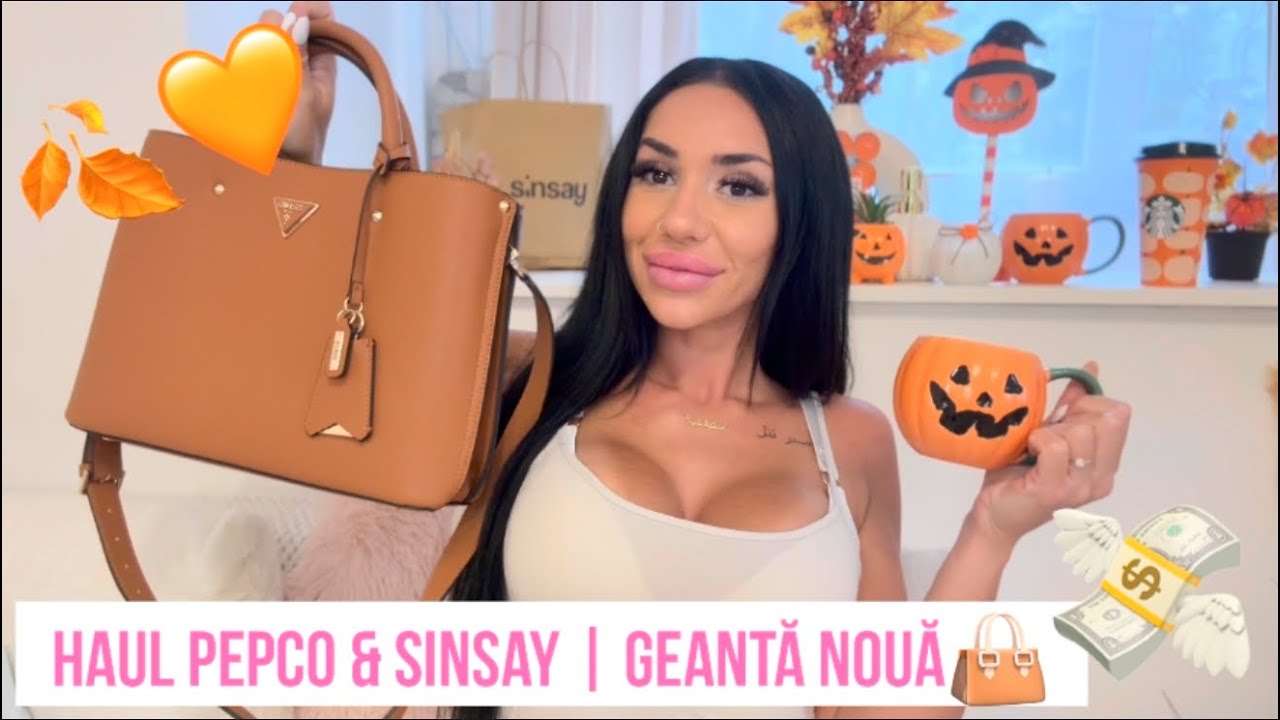 Haul Pepco & Sinsay🎃| Geantă nouă 👜🍂 #fallvlog 🍁2025🧡 My new bag 