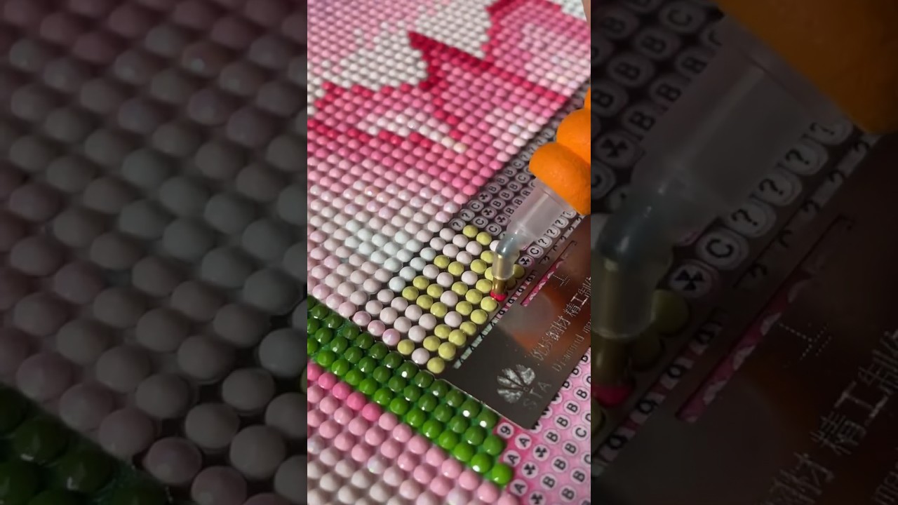 Anti stick Ruler Tool for Diamond Painting #youtubeshorts #asmr #diy #relaxing
