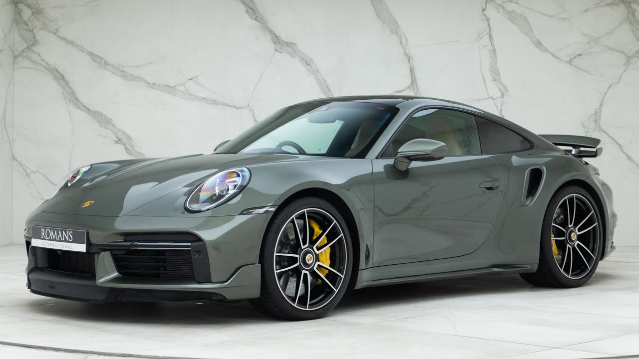 2022 Porsche 911 (992) Turbo S - Aventurine Green - Walkaround & Interior & Revs