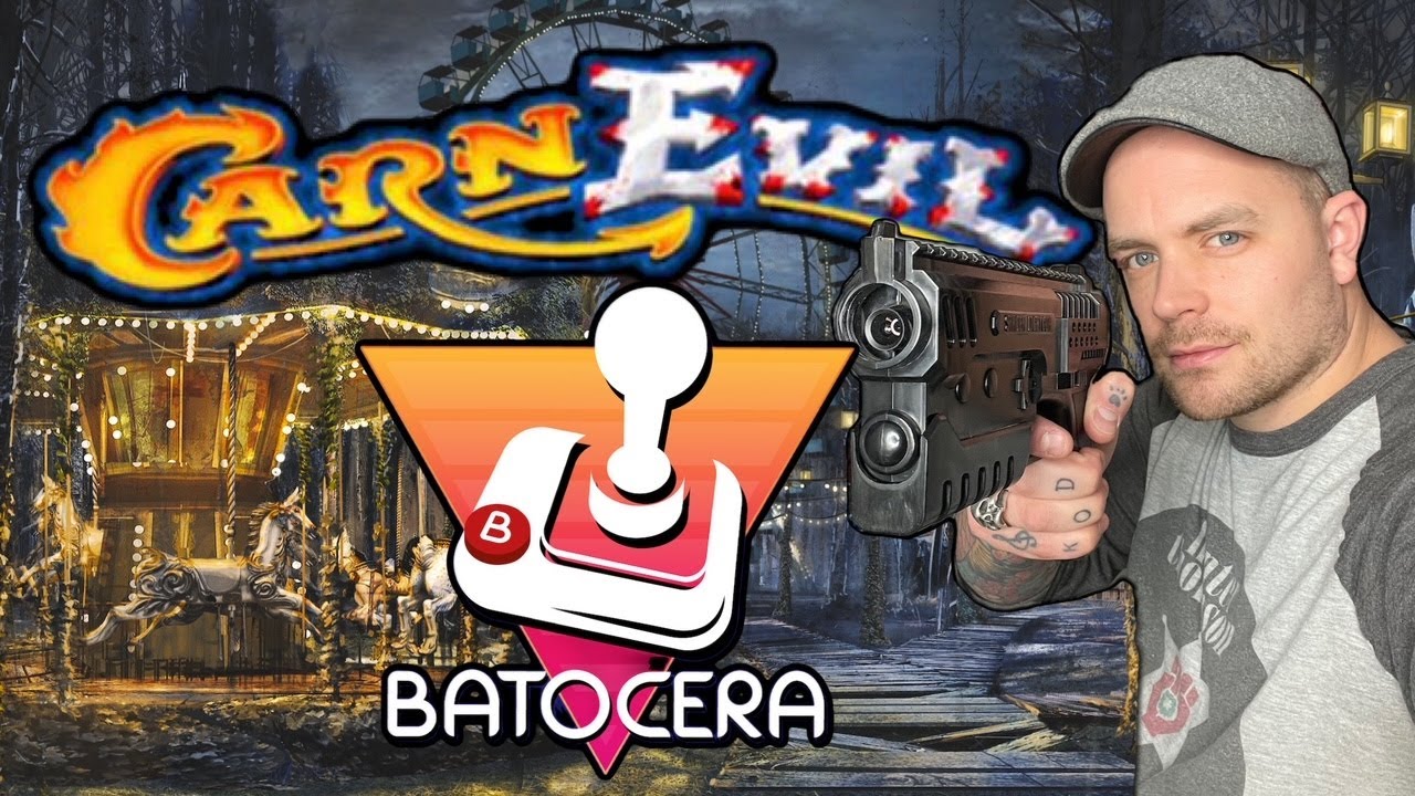 CARNEVIL FINALLY WORKS ON BATOCERA ! Full Light Gun Walkthrough w/ Sinden Light Gun