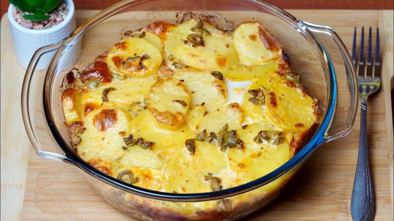 Картошка и Яйца! Самый Простой и Вкусный Рецепт картошки в духовке! Быстрый Ужин! Хоть на праздник!