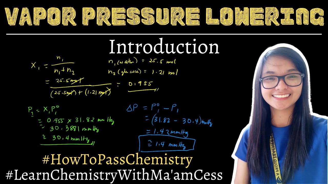 Vapor Pressure Lowering | Learn Chemistry with Ma'am Cess