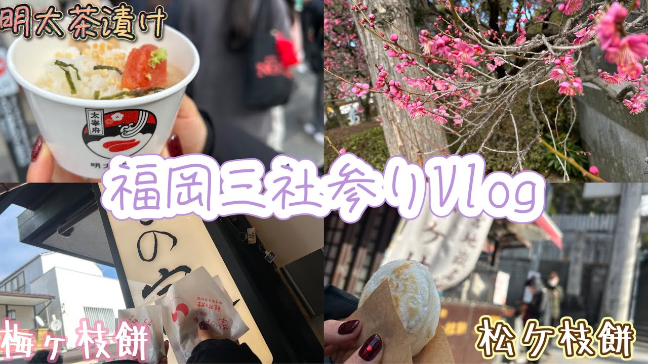 【福岡三社参り】宗像大社・宮地嶽神社・太宰府天満宮を巡るVlog