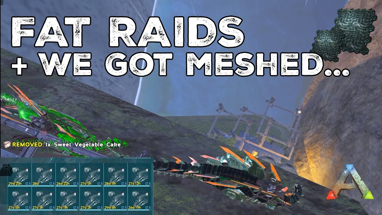 HUGE Raids, Getting MESHED and GOING SOLO - ARK