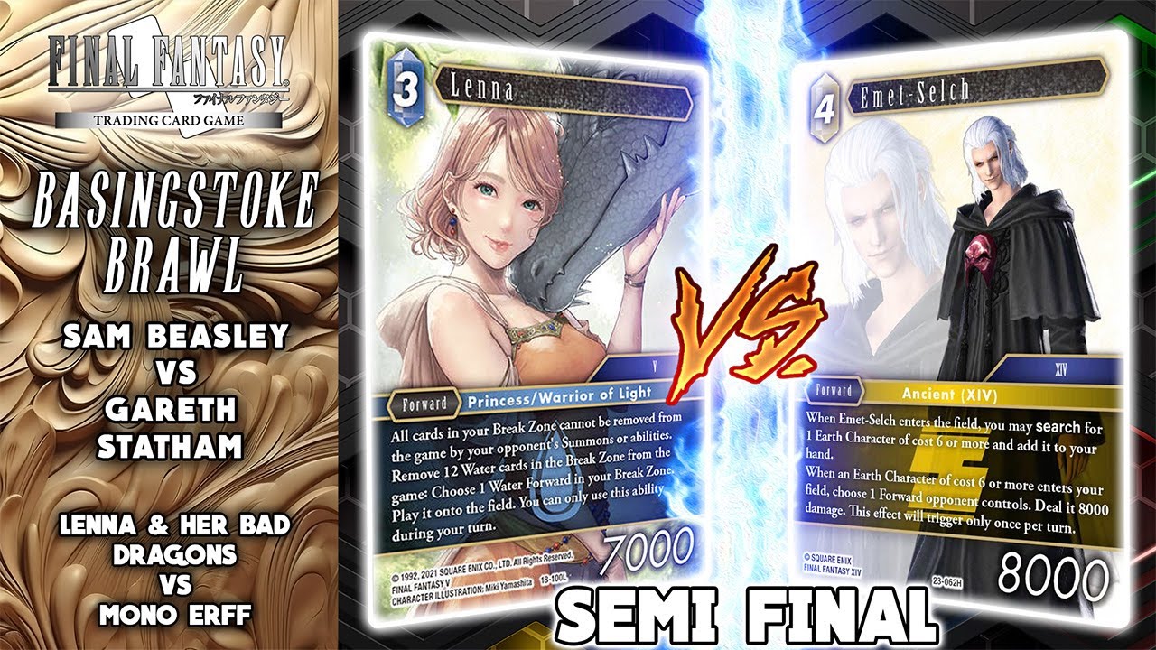 FFTCG: Basingstoke Brawl | Semi Final | Gareth Statham VS Sam Beasley | Opus 25