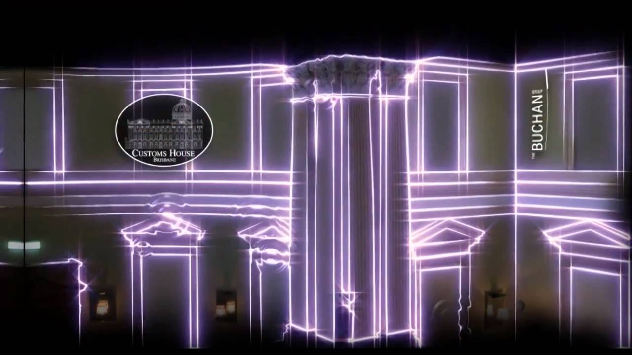 Experiential Graphics: Projection Mapping at The Customs House, Brisbane