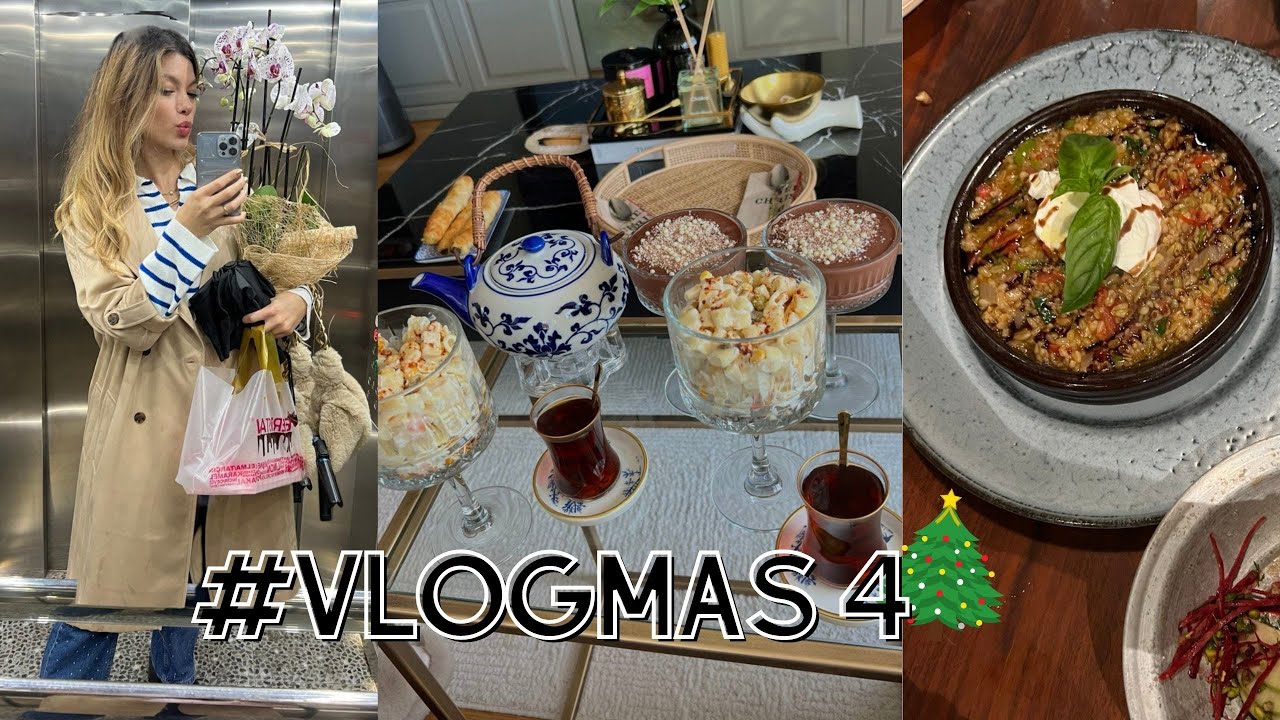 KIZ ARKADAŞIMIN EVİNE MİSAFİRLİĞE GİDİYORUZ🌺 Mini Ev Turu, Urla'da Akşam Yemeği #vlogmas