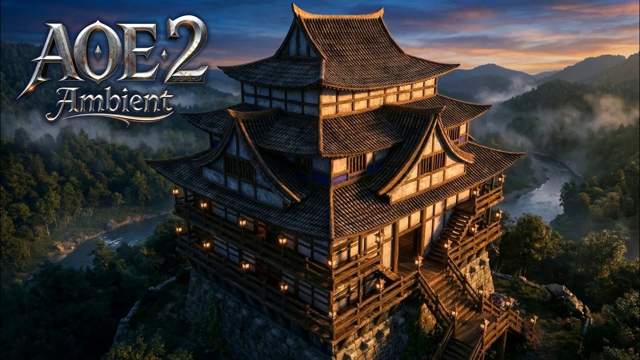 AOE2 Japanese Castle Ambience – Background Atmosphere for Gameplay Sessions ⚔️