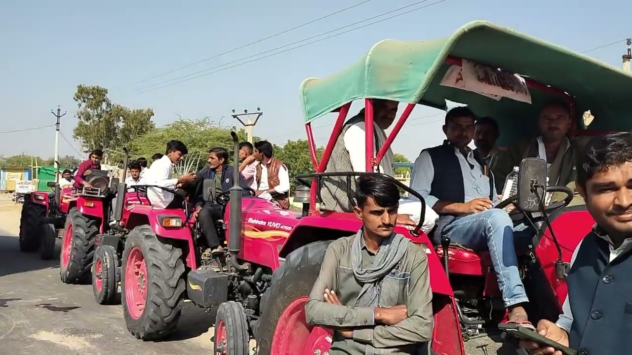 , शोभाला जेतमाल से गुड़ामालानी में हो अन्नदाता आक्रोश रेली में भाग लेने सैकड़ों की संख्या में वाहन