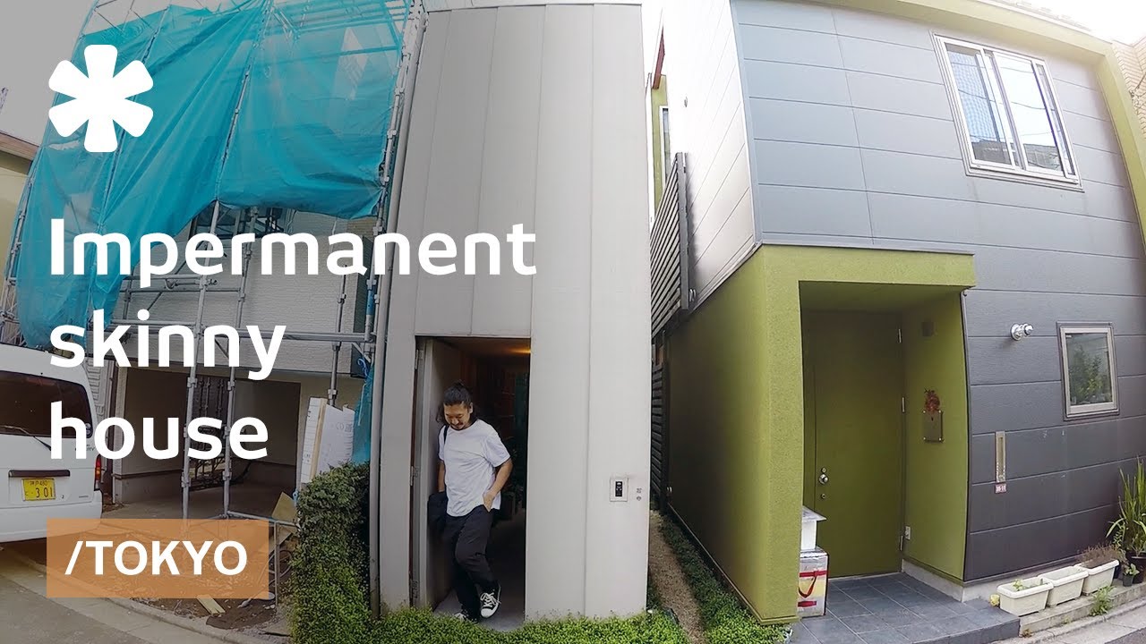 Tokyo's impermanent skinny house made to age well with owners