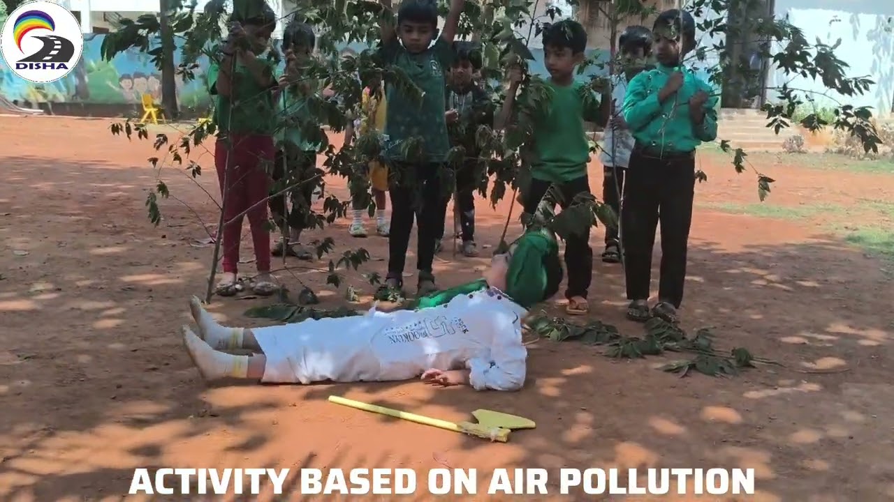 DISHA INTERNATIONAL PRE-PRIMARY SCHOOL SHIGGAON | ACTIVITY BASED ON AIR POLLUTION 
