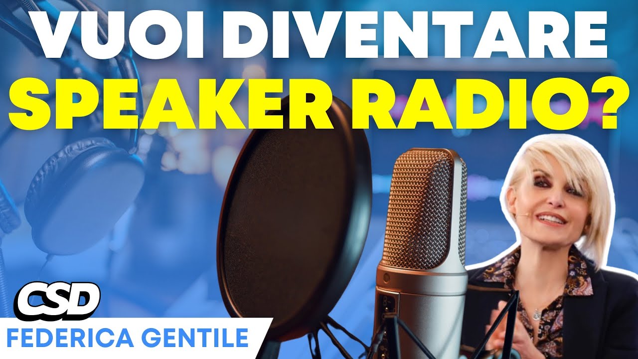 Come si diventa SPEAKER RADIOFONICO? Con Federica Gentile