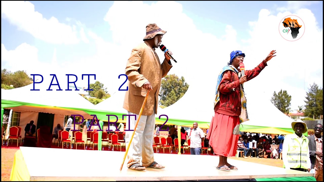 Gogo small and Arap uria live performance at iten grounds  during  dp William  Ruto political rally.