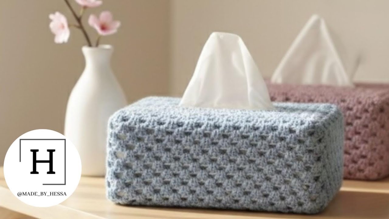 كفر علبة كلينكس بغرزه الجراني كروشيه crochet